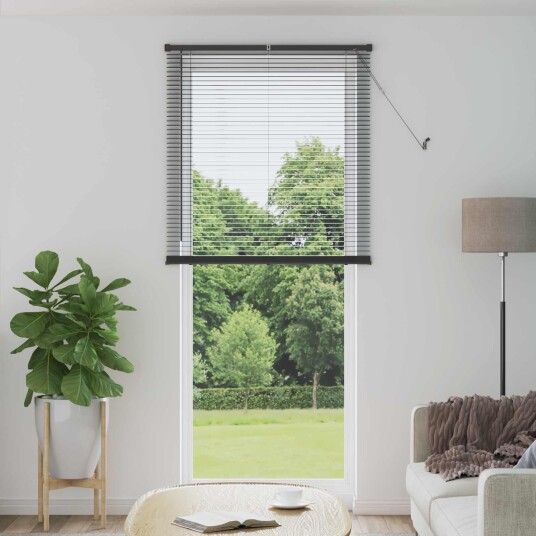 vidaXL Venetiansk persienne Sølvgrå 213 x 100 cm 25 mm PVC vidaXL Venetiansk persienne Sølvgrå 213 x 100 cm 25 mm PVC
