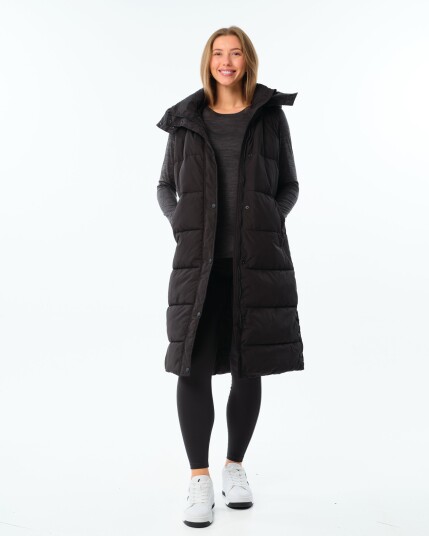 LEVITY Matilda Long Puffer Vest Black - L LEVITY Matilda Long Puffer Vest Black - L
