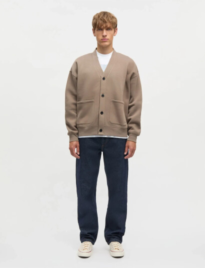 Mads Nørgaard Standard Novak Cardigan Sweat   Brown   XXL