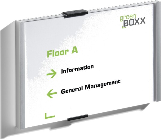 DURABLE Aluminium Doorplate Info Sign A5 Portrait - 480323