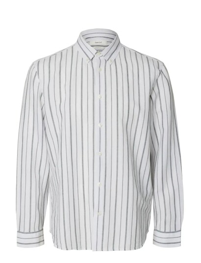 Selected Slhregclay Linen Blend Bd Ls Shirt White XL Selected Slhregclay Linen Blend Bd Ls Shirt White XL