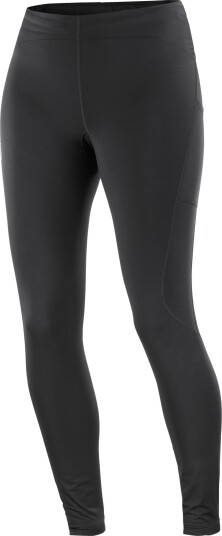Salomon Women's SHKout Core Warm Tights Deep Black L Salomon Women's SHKout Core Warm Tights Deep Black L