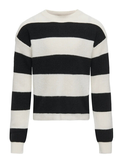 Kids Only Kogfranca Life Short L/S Stripe Knt Noos - Multi/patterned - 122/128