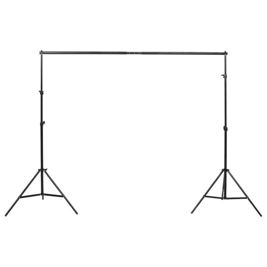 vidaXL Fotostudiosett med lyssett, bakgrunn og reflektor