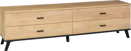 John TV benk 181x40x50 cm Beige/Brun