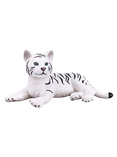 Mojo   Wildlife White Tiger Cub Lying