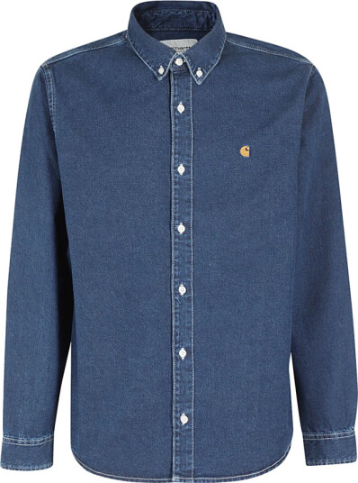 Carhartt Wip Herre Skjorter Blå S,