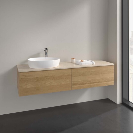 Villeroy & Boch Antao Servantskap med 2 skuffer 160x50x36 cm m/lys Eik/Crème