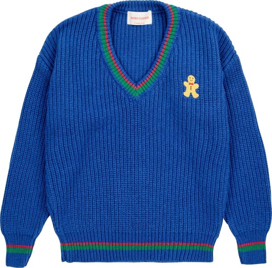 Bobo Choses Genser Strikk Pepperkaker Blue Bobo Choses 10 11 år 140 146 Genser Blå
