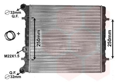 Radiator VAN WEZEL 58002152