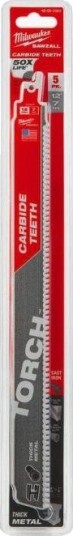 Milwaukee TORCH Bajonettsagblad 12", 7 TPI - 5 pk