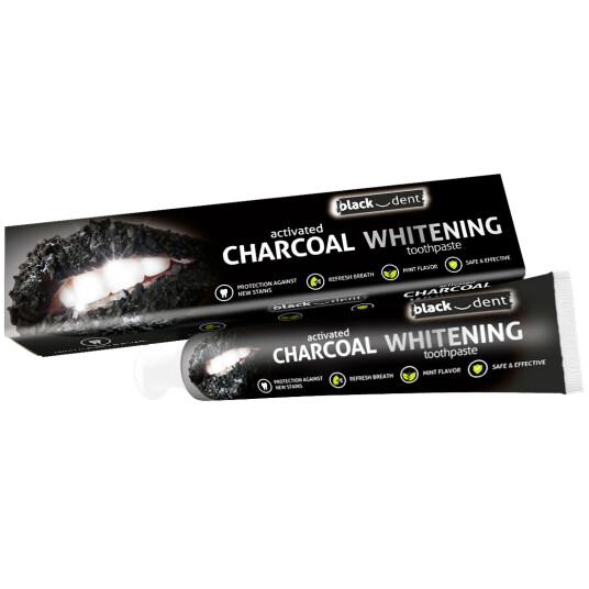 Tannkrem Whitening BLACK DENT aktivt kull 75 ml Tannkrem Whitening BLACK DENT aktivt kull 75 ml