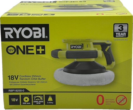 Ryobi Poleringsmaskin ONE+ RBP18250 0 250mm 18V Uten batteri Ryobi Poleringsmaskin ONE+ RBP18250 0 250mm 18V Uten batteri