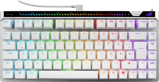 Asus Rog Falchion Ace 75 He Wht, Koblet Med Ledninger (Ikke Trådløs), Usb, Magnetic-Mechanical Key Switch, Qwertz, Rgb Led, Hvit