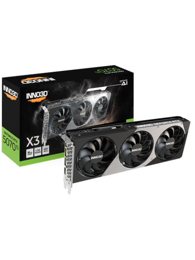 Inno3D GeForce RTX 5070 Ti X3 Grafikkort med 16GB GDDR7 RAM