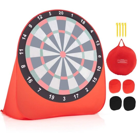 Stor dartskive for barn dartkastespillsett med 4 sparkeballer fotballdart for hagerød Stor dartskive for barn dartkastespillsett med 4 sparkeballer fotballdart for hagerød