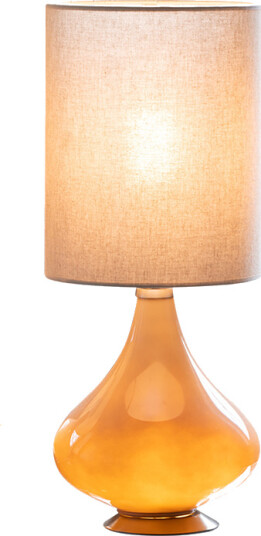 Flavia lampe 48 cm fot sand skjerm 20x25 cm Milano tostada