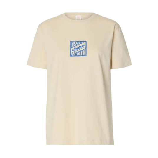 Selected Slfrelaxed Brook Ss Hotel Amour Tee Cream L