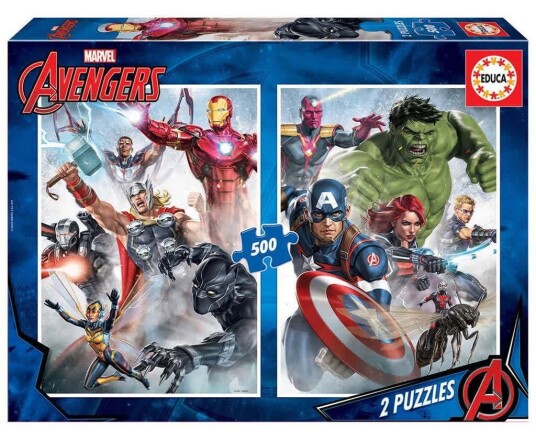 Educa Borrs Avengers Puslespill 2x500 Brikker