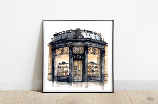 Chanel Butikkfasade Veggplakat Chanel Butikkfasade Veggplakat