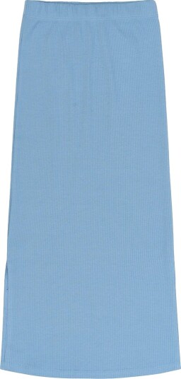 The New Tntove Long Rib Skirt   Blue   134/140