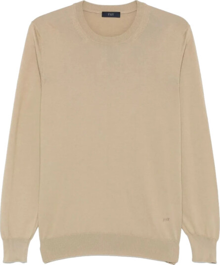 Fay Herre Strikkevarer Beige M,