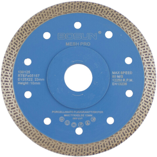 BOSUN DIAMANTBLAD MESH 125/22.2 MM PRO BLÅ