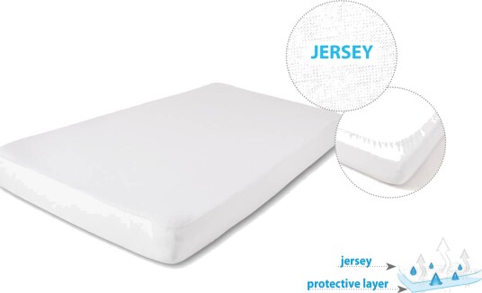 BabyMatex Jersey Waterproof Dra-på-laken 40x90 Light Grey
