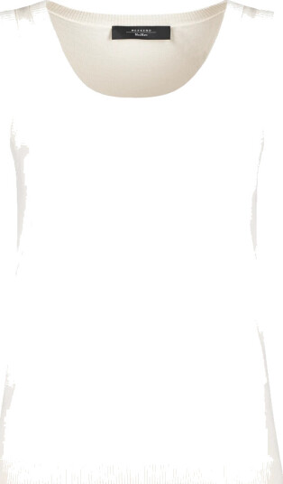 Max Mara Dame Topper Hvit S,