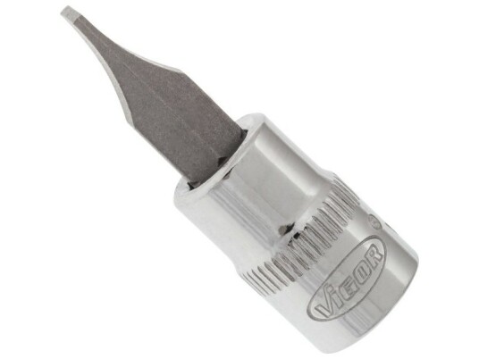 Vigor 1/4" Slaghylse Med 1 Hoved - Metrisk/Imperisk, 6.3 Mm, Sølv