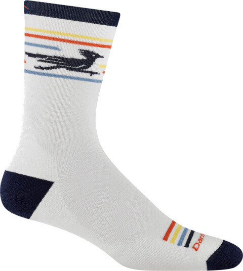 Darn Tough Frontrunner Micro Crew Ultra lightweight With Cush M White M