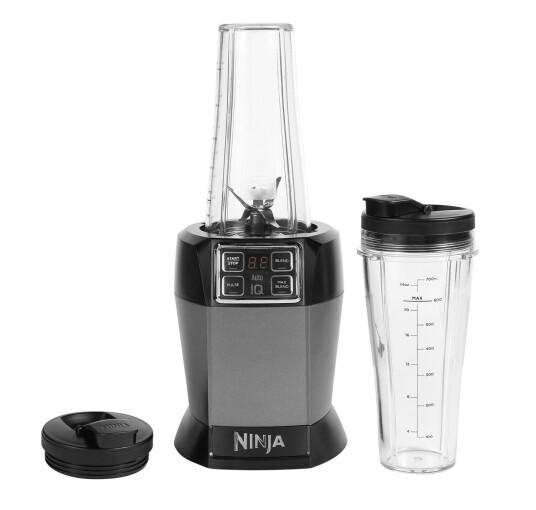 Ninja BN495EU Smoothieblender med Auto-IQ 700 ml 1000W Grå/Svart