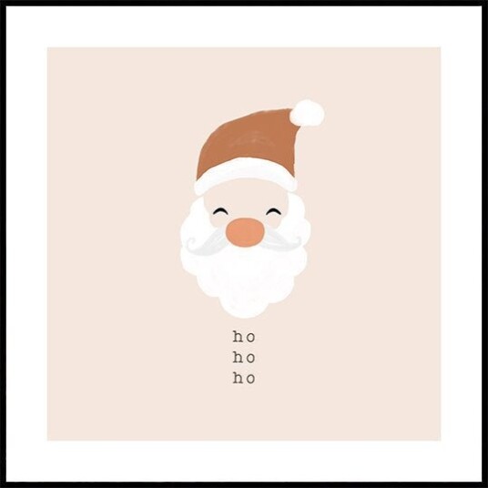 Ho Ho Ho Santa Plakat Plakat / 70x70cm