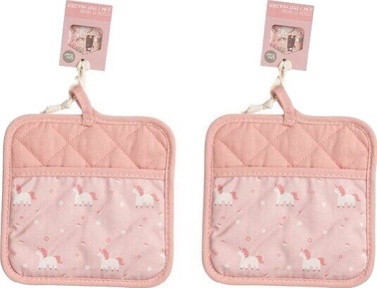 Modern House Chic Kids gryteklut 17,5x17,5 cm 2 stk enhjørning Modern House Chic Kids gryteklut 17,5x17,5 cm 2 stk enhjørning