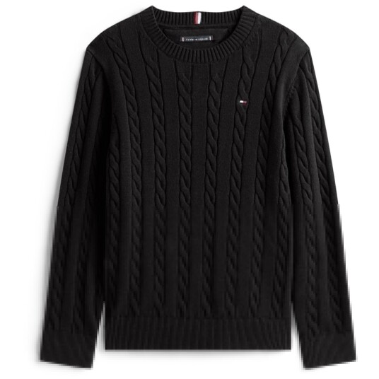 Tommy Hilfiger Black Bomull Cable Sweater 16 år