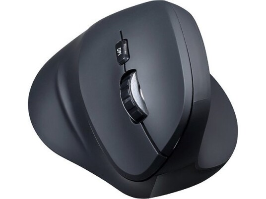 Powerton Mus Powerton Shark Mus, 1600Dpi, 2,4 [Ghz], Optisk, 6 Klasse, Trådløs, Svart, 1 Stk Aa, Ergonomisk, Vertikal