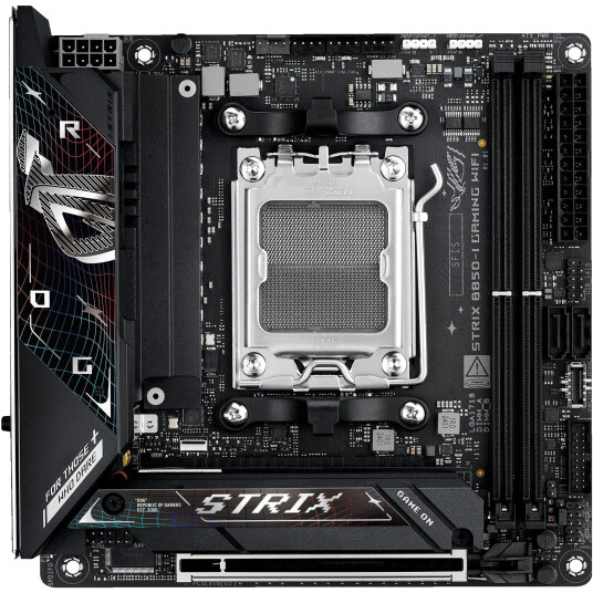 ASUS ROG STRIX B850-I GAMING WIFI Hovedkort AM5, mini-ITX, B850, DDR5, 1x PCIe 5.0, 2x M.2