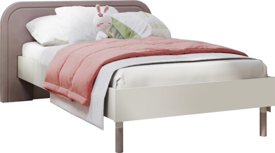 Monfort Sengeramme 90x200 cm Beige/Rosa