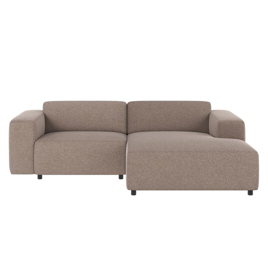 Rowico Home Willard Sofa 3-pers. m. chaiselong, Høyre, Beige stoff Unoliving 1730542-01-0 1730536-01-0