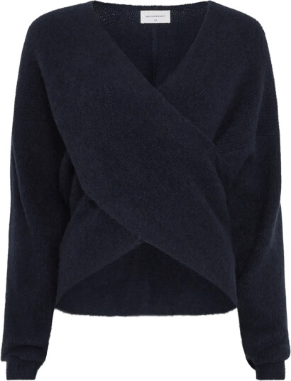 MSCH Copenhagen Mschzinelle Hope Wrap Pullover Navy S/M