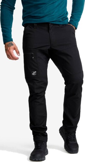 Revolutionrace Field Outdoor Pants Herre Black L Turbukse & Fritidsbukse