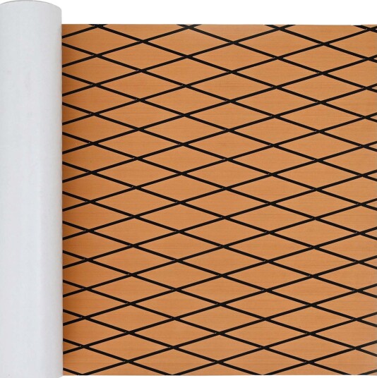 vidaXL Båtmatt Stripete Brun og svart 190 x 70 cm EVA