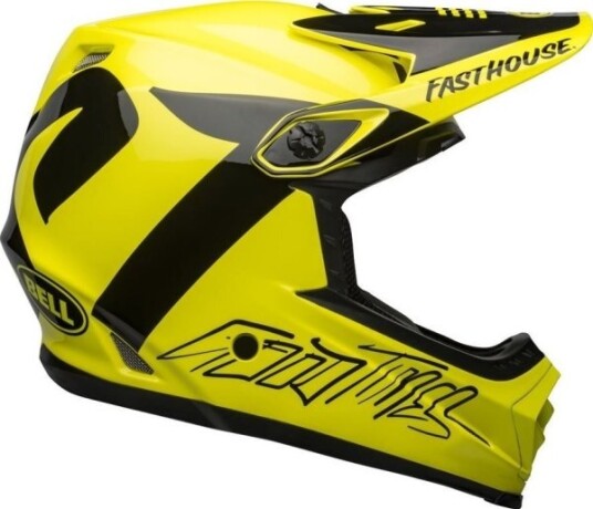 Bell Kask Full Face Bell Full-9 Fusion Mips Fasthouse Glossy Hi-Viz Svart Rosa. Xl (59–61 Cm) (Ny)