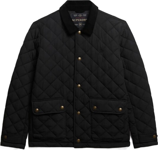 Superdry Quilted Estate Coach Jacket METEORITE BLACK XL