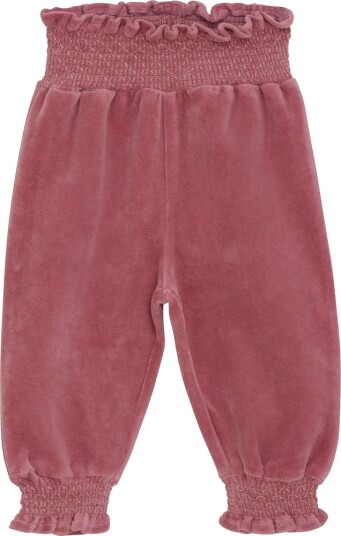 En Fant Pants Velour - Pink - 86