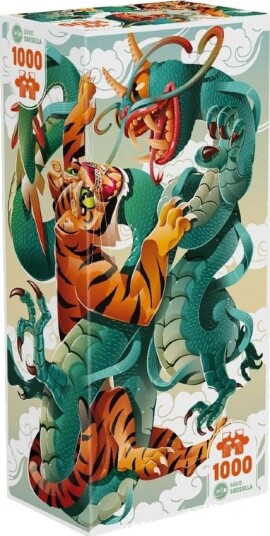 Iello Universe Puslespill   1000 Brikker   Tiger & Drage