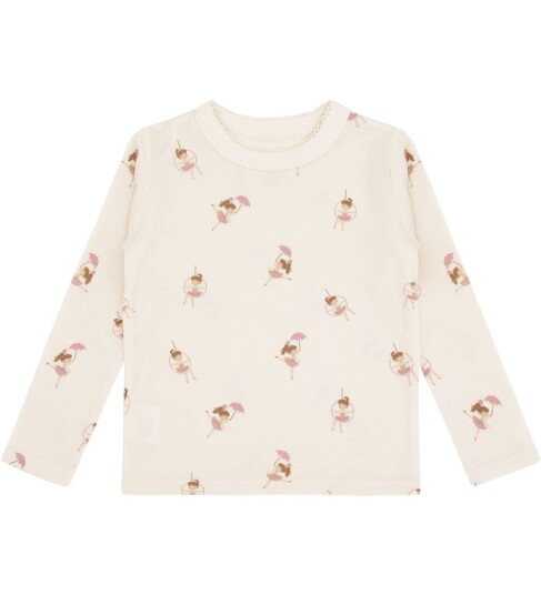 Hust and Claire Genser HcAbba Line Danser Ull Off White Hust and Claire 8 år 128 Genser Beige Rosa