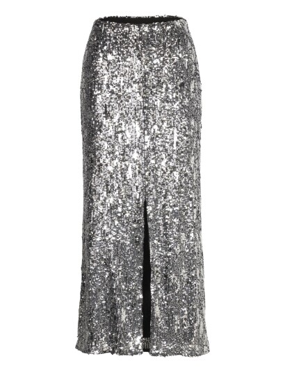 MAUD Sandra Sequin Skirt Silver 34 MAUD Sandra Sequin Skirt Silver 34