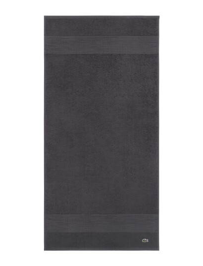 Lacoste Llecroco Bath Sheet Black Home BITUME 100X150CM