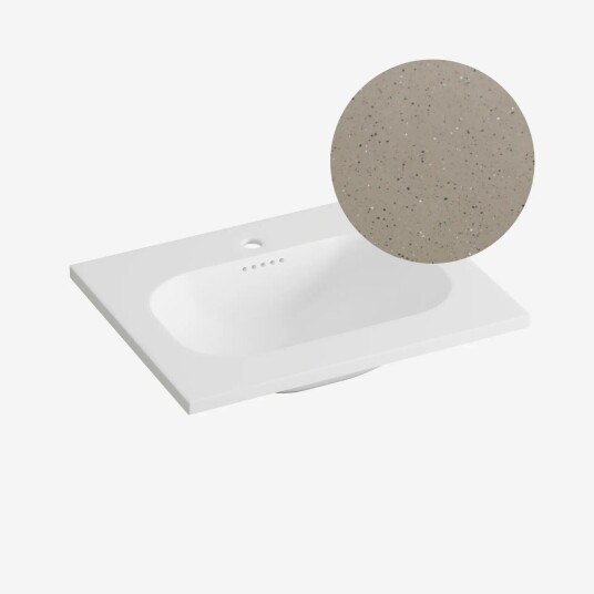 Korsbakken Nice Heldekkende Terrazzo Lava 60cm